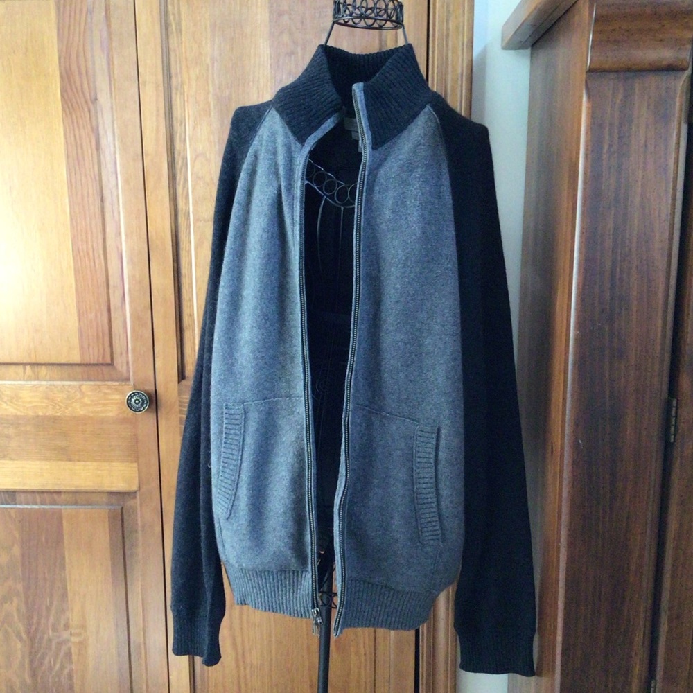 Banana Republic Luxury Blend Full Zip Sweater, Large - Picture 6 of 7